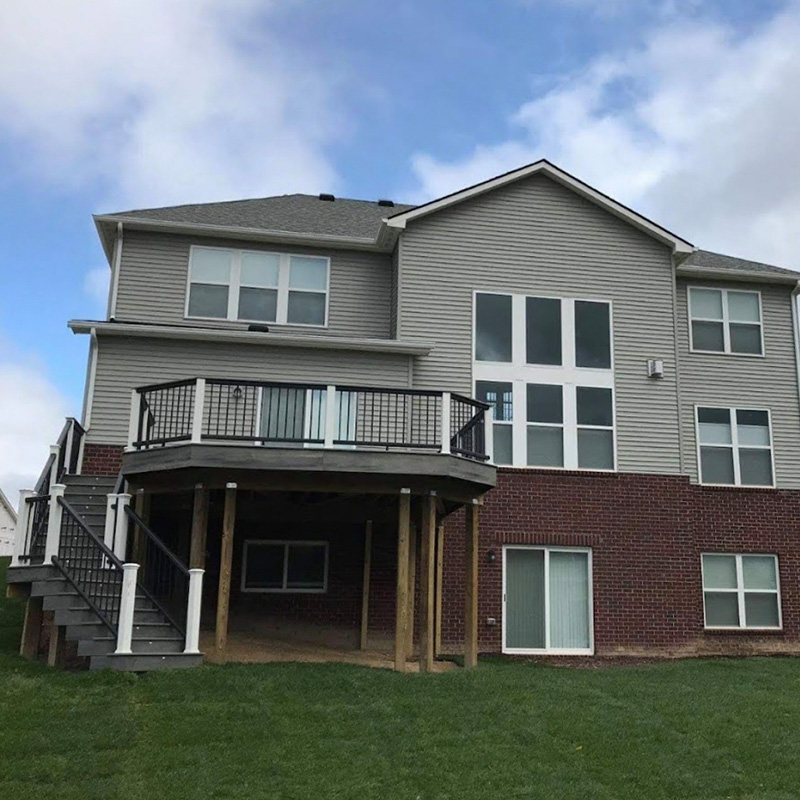 Second Story Deck Attached to Home